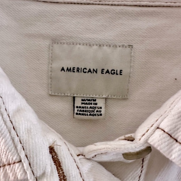 AE Oversized Denim Button-Up Shirt - Size M - Picture 4 of 5